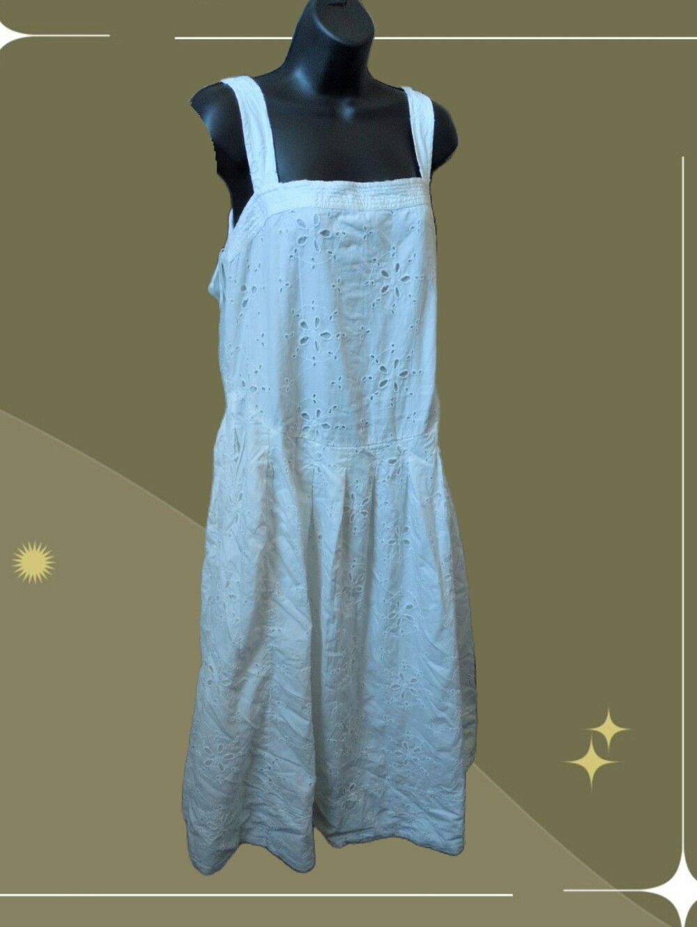 ✨Nwt Free People Primavera Eyelet Midi Dress size m